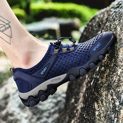 Men's Mesh Water Shoes Non Slip Quick Dry Lace Up For Swimming Boating
