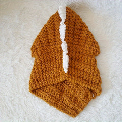 Dino Knitted Hat & Neck Gaiter Combo for Kids