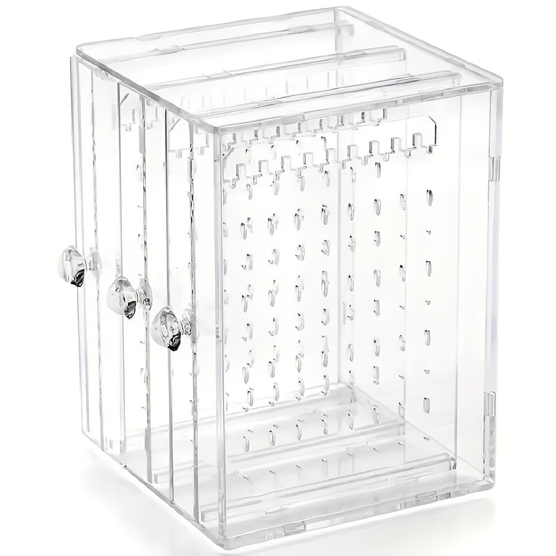 Transparent Jewelry Storage Box Three Drawer Large Capacity Organizer