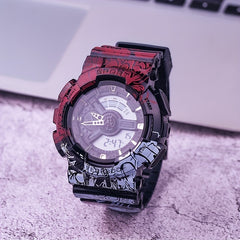 Anime Graffiti Multifunctional Student Sports Boys Watch