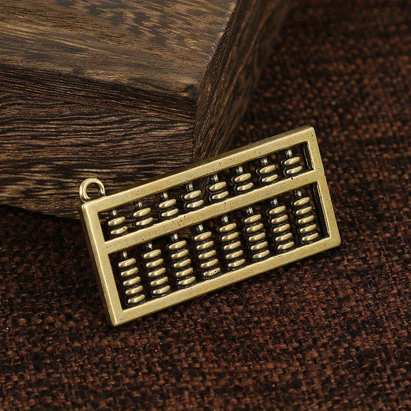 Brass Keychain Pendant Lucky Abacus Pendant Bag Purse Car Key Pendant