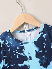 Boys Tie Dye T shirt & Shorts Kids Summer Sets