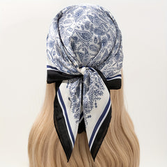 Paisley Print Bandana Square Scarf Floral Neck Wrap Head Scarf Hair Accessories