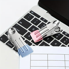 5pcs Flat Clip Windproof Drying Clip Metal Iron Clip Traceless Drying Clothes