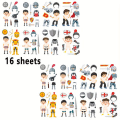 Knight of Armor Home Stickers DIY Dress Up Holiday Party Gift