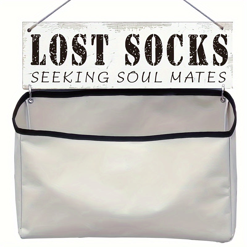 Lost Socks Bag Wall Mounted Organizer Laundry Room Tidy Home Storage