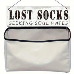 Lost Socks Bag Wall Mounted Organizer Laundry Room Tidy Home Storage