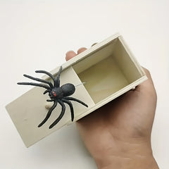 Spider Fright Thrill Wooden Box Prank Toy Gift