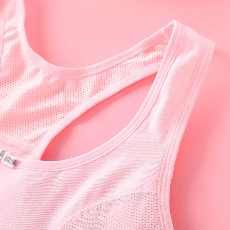 Girl's Sports Bra No Steel Ring No Trace Elastic Underwear