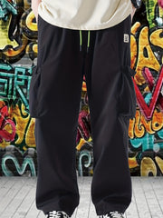 Men's Straight Leg Cargo Pants with Flap Pockets