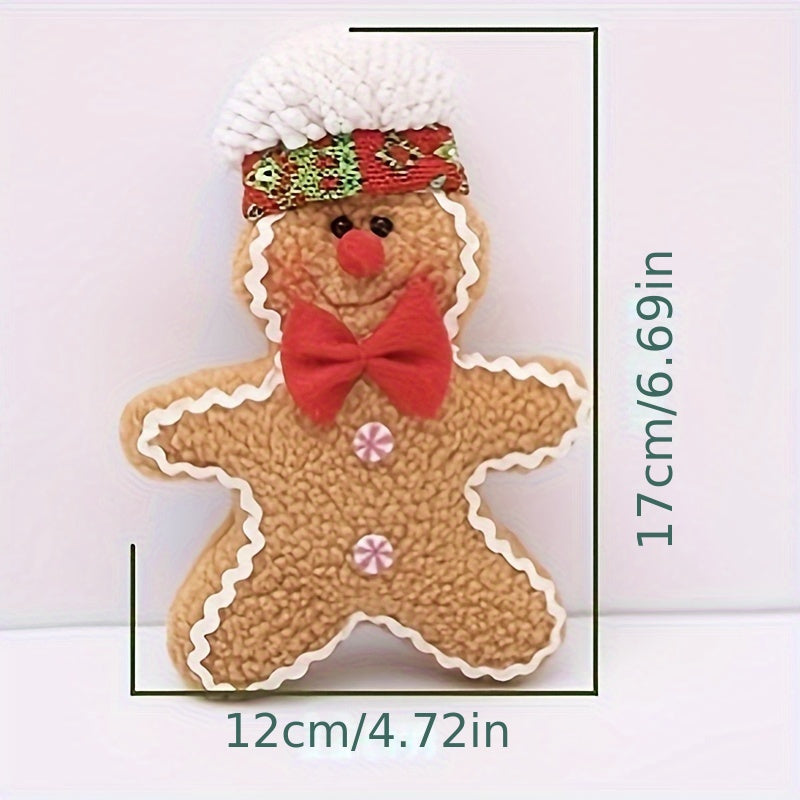 Gingerbread Man Christmas Tree Pendant Fabric Doll