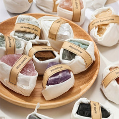 Natural Gemstone Bare Stone Jewelry Carved Transparent Crystal Decorative Stone