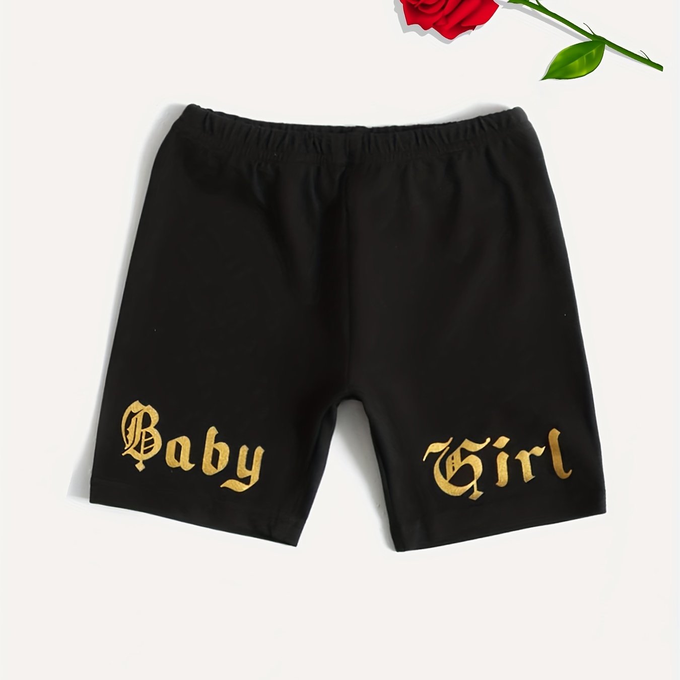 Girls Baby Girl Print Waistband Shorts Breathable Comfortable Casual Pants