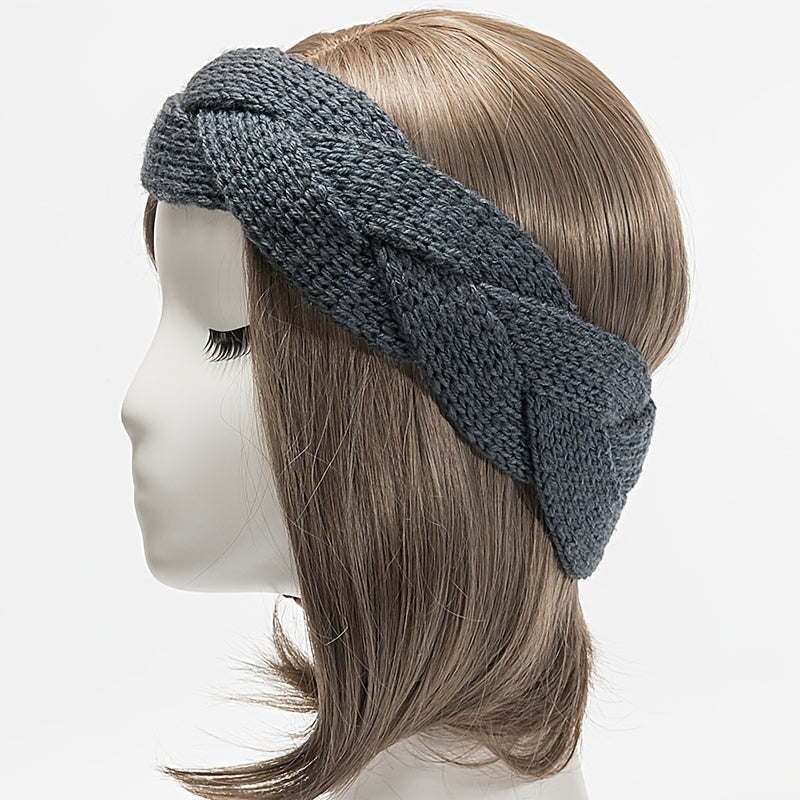 Braided Knit Head Warmer Winter Headband Hair Band Hair Accessories