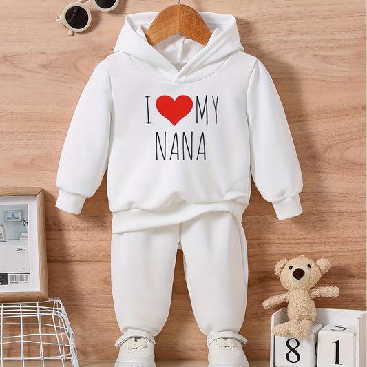 Lover Graphic Baby Set Long Sleeve Sweatshirt & Trousers