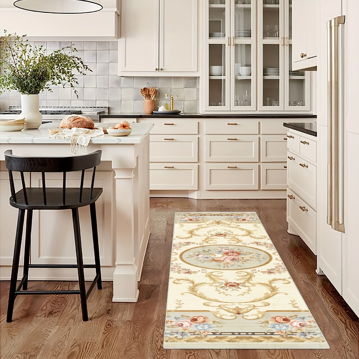 Vintage Floral 2'X10' Runner Rugs Traditional Laundry Room Rug