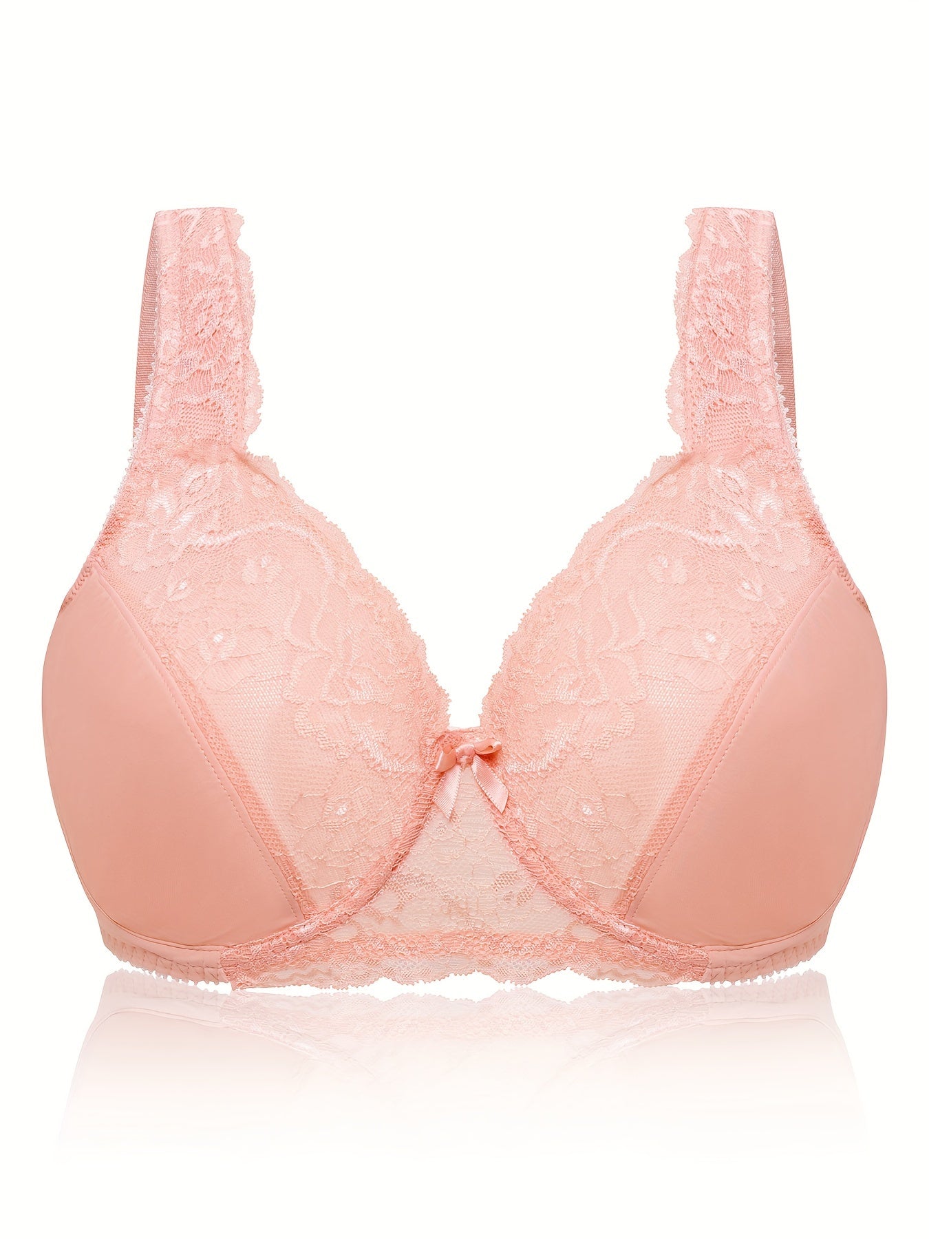 3-Pack Lace Full Cover Underwire Bras Set - Plus Size
