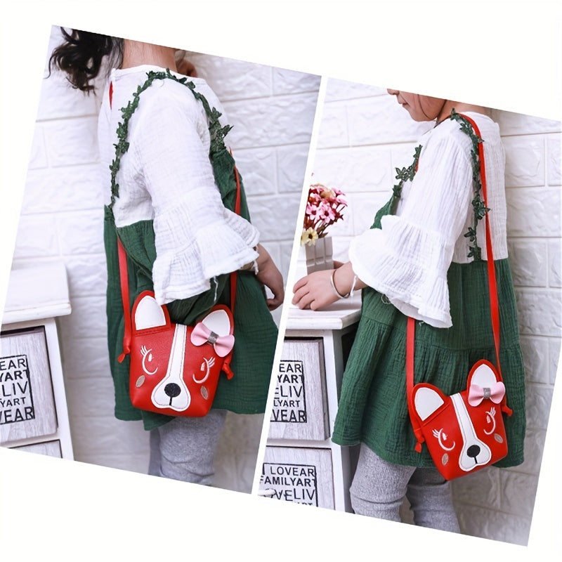 Little Girl Purses Cartoon Messenger Bag With Bowknot
