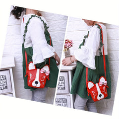 Little Girl Purses Cartoon Messenger Bag With Bowknot