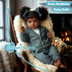 Reborn Baby Doll Fabric Body Vinyl Limbs Real Life Baby Dolls Toy Acce
