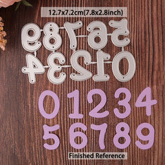 1pc Numbers Metal Cutting Dies Embossing Stencils DIY Scrapbook Card Making