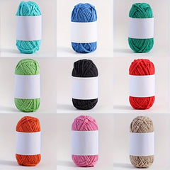 9pcs Multicolor Yarn Crochet Craft Yarn for Hand Knitting Crocheting 10g
