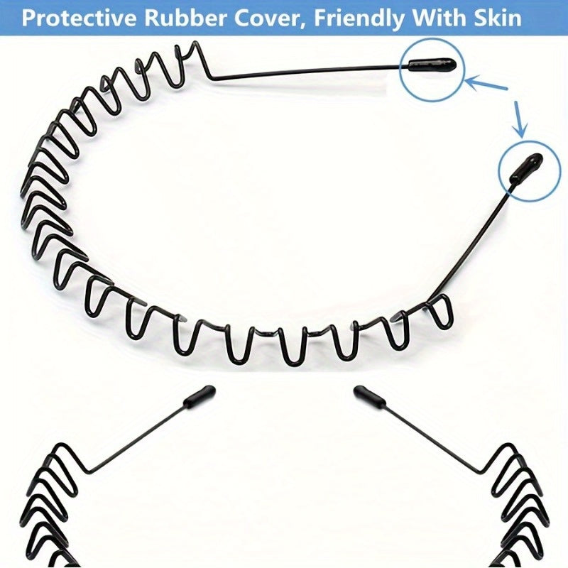 Durable Metal Hairband Non Slip Headband for Gym Running Outdoor Activities