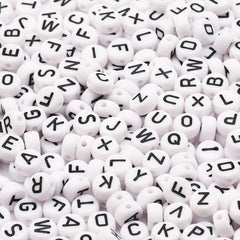 100pcs Mixed Letter Acrylic Beads for Jewelry Making