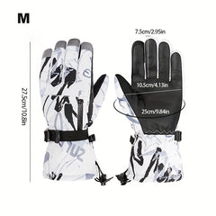 Waterproof Ski Snowboard Gloves Winter Warm Mittens Cold Weather Touchscreen