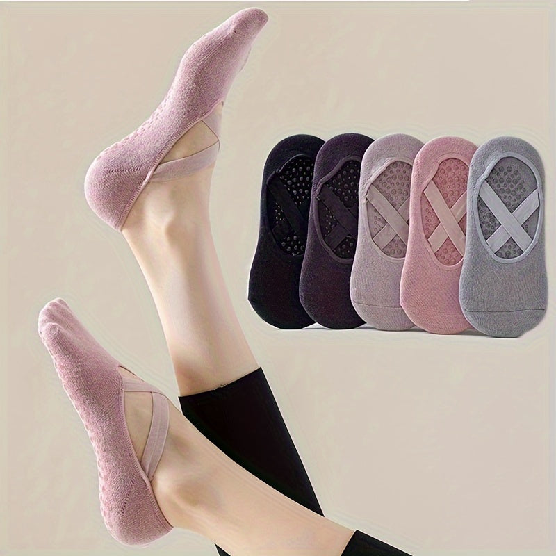 Women's Yoga Socks Silicone Non-slip Pilates Fitness Socks