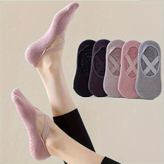 Women's Yoga Socks Silicone Non-slip Pilates Fitness Socks