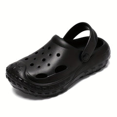 Men's Solid Clogs Comfy Non Slip Soft Sole Casual Slippers