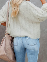 Casual Sweater Women's Solid Long Sleeve Round Neck Loose Pullover