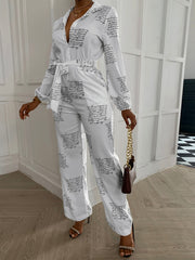 Women's Print Wrap V Neck Dress Knee Length Cocktail Party Dress