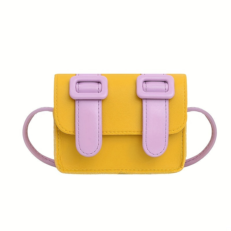 Block Shoulder Bag Small Square Bag For Girls