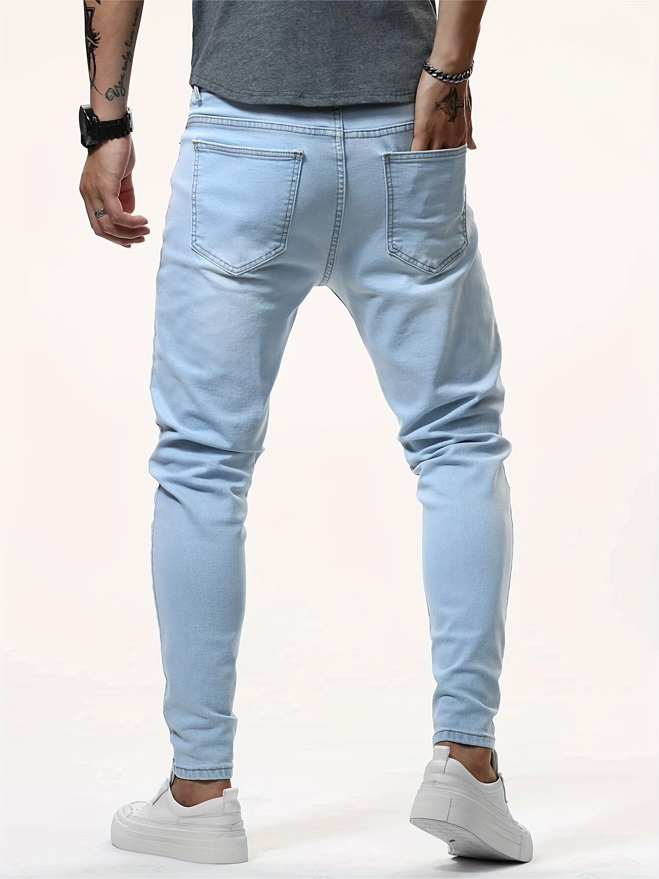 Stretch Denim Jeans for Men Slim Fit