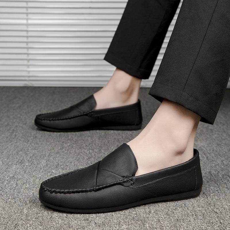 Men's Moc Toe Loafer Shoes Non Slip Slip On Driving Shoes
