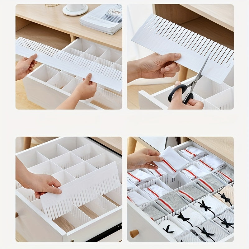 5pcs Drawer Divider Layer Board Organizer DIY Home Drawer