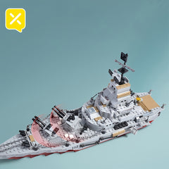 BRICZPLAY Military Aircraft Carrier Battleships and Warplane