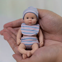 6" 15 24 cm Reborn Baby Doll Full Silicone Body Toy For Kids
