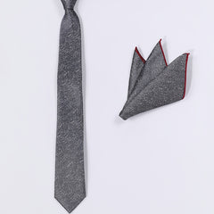 Casual Solid Tie Pocket Towel Set