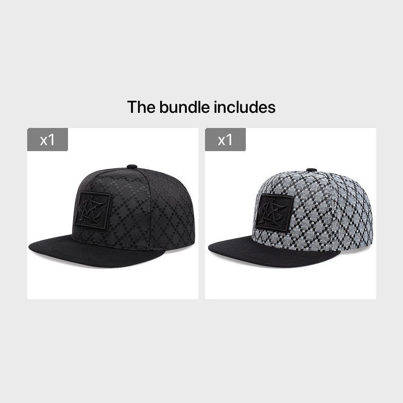 Men's Flat Top Baseball Cap Hip Hop Snapback Hat