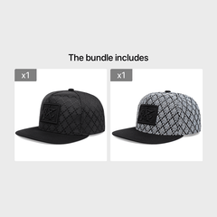 Men's Flat Top Baseball Cap Hip Hop Snapback Hat