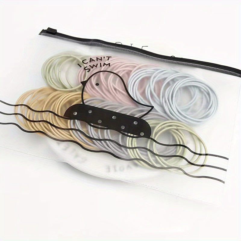 100pcs Girls Hair Tie Stretch Rubber Bands Hair Rope Hair Bands Hair Accessories