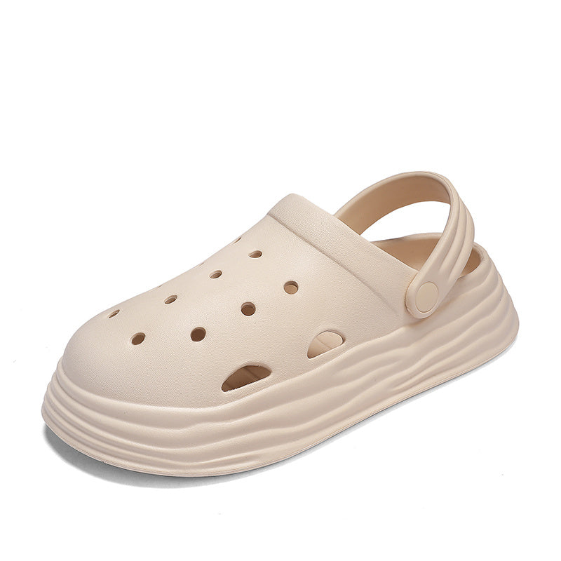 Women's Platform Clogs Solid Closed Toe Sandals