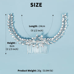 Crystal & Pearl Bridal Comb Hairpiece