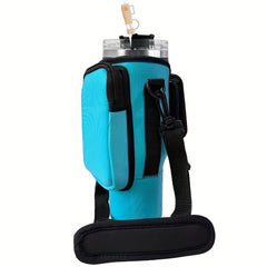 Water Bottle Holder with Shoulder Strap for Outdoor Activities