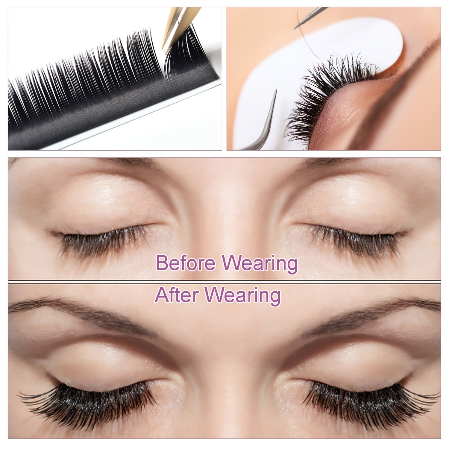 16mm Cluster Lashes 0.05/0.07 C D Curl Eyelash Extensions