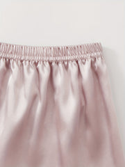 Satin Pajama Set Crew Neck Cami Top & Shorts