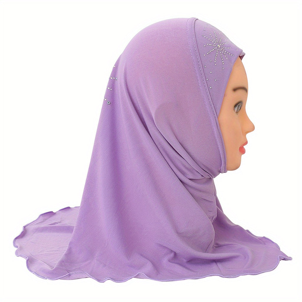 Casual Rhinestone Hat Scarf Outdoor Breathable Headscarf